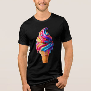 SlipperyJoe's lebhafter Eiscremekegel, ein Klassik Tri-Blend Shirt