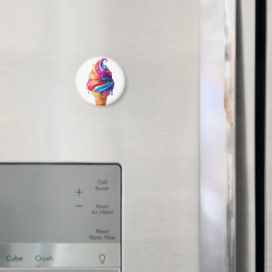 SlipperyJoe's lebhafter Eiscremekegel-Klassiker  Magnet