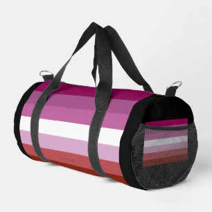 SlipperyJoe's lesbische Pride-Flagge feminine Geme Duffle Bag