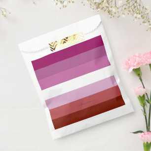SlipperyJoe's lesbische Pride-Flagge feminine Geme Geschenktütchen