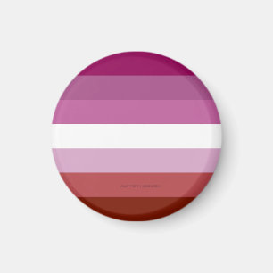 SlipperyJoe's lesbische Pride-Flagge feminine Geme Magnet