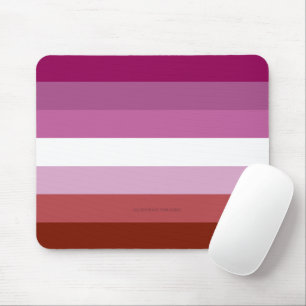 SlipperyJoe's lesbische Pride-Flagge feminine Geme Mousepad