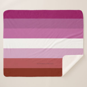 SlipperyJoe's lesbische Pride-Flagge feminine Geme Sherpadecke