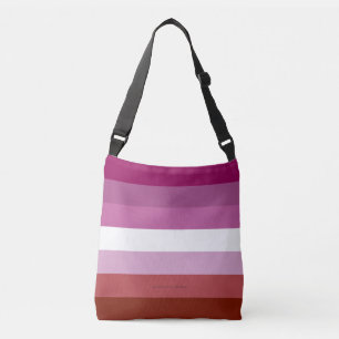 SlipperyJoe's lesbische Pride-Flagge feminine Geme Tragetaschen Mit Langen Trägern