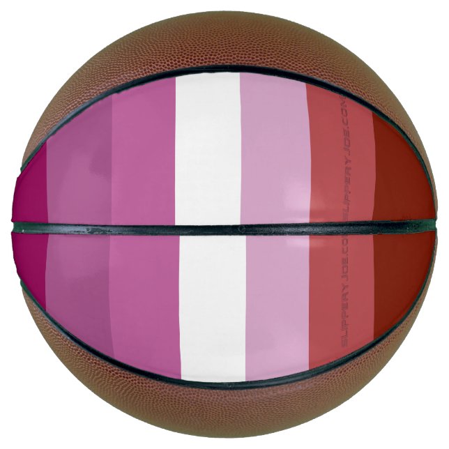 SlipperyJoe's lesbische Stolz-Fahnengemeinde Basketball (Vorderseite)