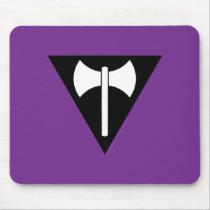 SlipperyJoe's Lesbischer Stolzflagge Labrys Axt Dr Mousepad