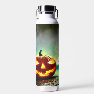 SlipperyJoe's leuchtender Kürbis-Halloween-Wa Trinkflasche