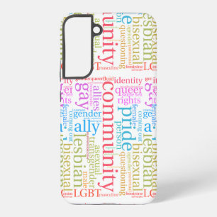 SlipperyJoe's LGBTQ+ Community Wortwolke Samsung Galaxy Hülle