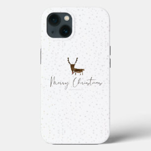 SlipperyJoe's Linienkunst-Silhouette Rentier minim Case-Mate iPhone Hülle