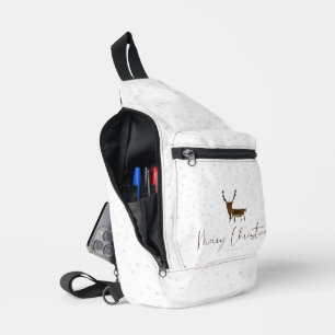 SlipperyJoe's Linienkunst-Silhouette Rentier minim Crossbody Bag