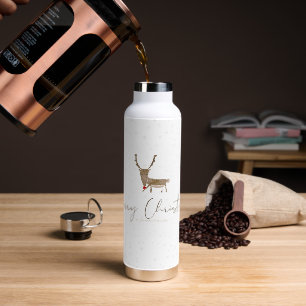 SlipperyJoe's Linienkunst-Silhouette Rentier minim Trinkflasche