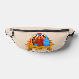 SlipperyJoe's lustige Cartoon-Thanksgiving-Gestalt Bauchtasche