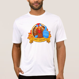 SlipperyJoe's lustige Cartoon-Thanksgiving-Gestalt T-Shirt