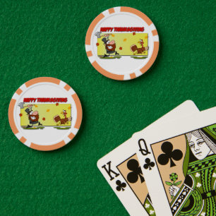 SlipperyJoe's lustiges Erntedank-Thema Pokerchips