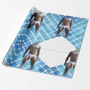 SlipperyJoe's Man underwear 6-pack chest abs male Geschenkpapier