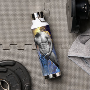 SlipperyJoe's Mann dampfende shirtlose Abs Sixpack Trinkflasche