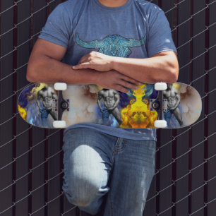 SlipperyJoe's Mann dampfendes hemdloses Sixpack Ab Skateboard