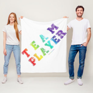 SlipperyJoes Mannschaftsspieler voller glatten Reg Fleecedecke