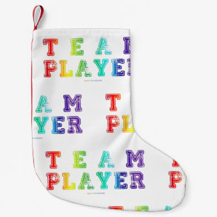 SlipperyJoes Mannschaftsspieler voller glatten Reg Kleiner Weihnachtsstrumpf