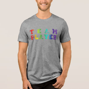 SlipperyJoes Mannschaftsspieler voller glatten Reg Tri-Blend Shirt