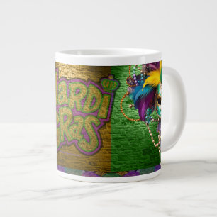 SlipperyJoe's Mardi Gras Bead Necklaces verdoppelt Jumbo-Tasse