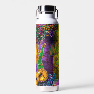 SlipperyJoe's Mardi Gras Bead Necklaces verdoppelt Trinkflasche