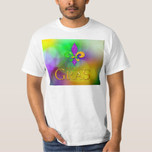 SlipperyJoe's Mardi Gras lila gold grün fleur-d T-Shirt