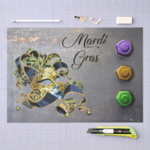 SlipperyJoe's Mardi Gras-Maskerade-Maske lila ye Seidenpapier