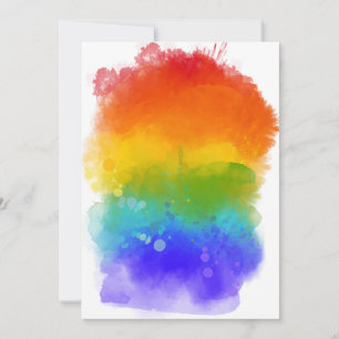 SlipperyJoe's moderne Pride-Splatter-Energie und - Feiertagskarte