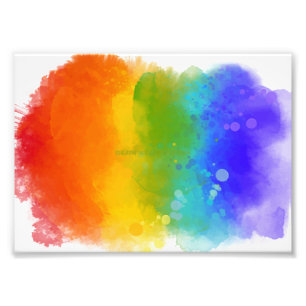 SlipperyJoe's moderne Pride-Splatter-Energie und - Fotodruck