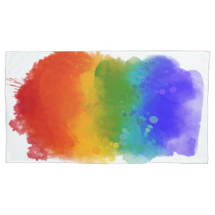 SlipperyJoe's moderne Pride-Splatter-Energie und - Kissenbezug