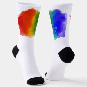 SlipperyJoe's moderne Pride-Splatter-Energie und - Socken
