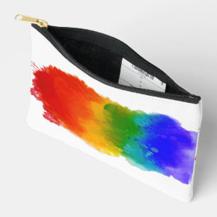 SlipperyJoe's moderne Pride-Splatter-Energie und - Zubehörtasche