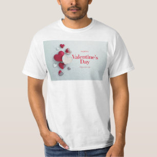 SlipperyJoe's moderner Valentinstag-Layout-Künstle T-Shirt