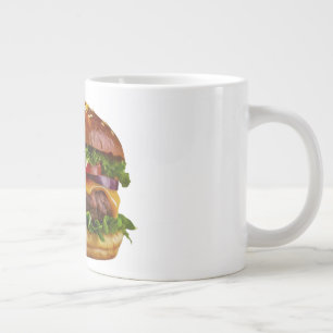 SlipperyJoes mundwässernder Cheeseburger knusprig Jumbo-Tasse
