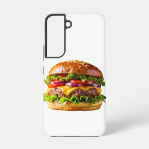 SlipperyJoes mundwässernder Cheeseburger knusprig Samsung Galaxy Hülle