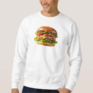 SlipperyJoes mundwässernder Cheeseburger knusprig Sweatshirt
