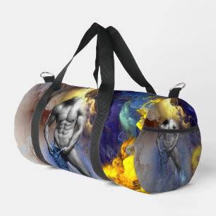 SlipperyJoe's muskulöse Mann-Physik-Dampf-Shirtle Duffle Bag