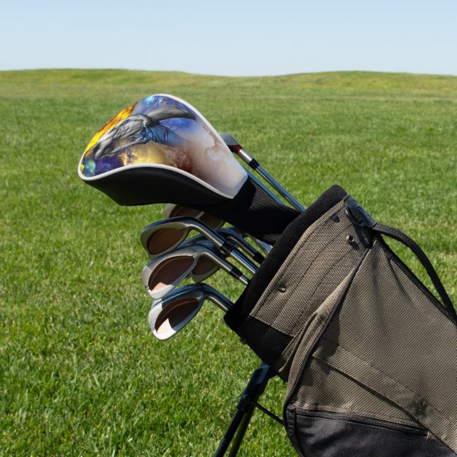 SlipperyJoe's muskulöse Mann-Physik-Dampf-Shirtle Golf Headcover (In SItu)