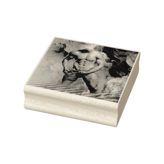 SlipperyJoe's muskulöse Mann-Physik-Dampf-Shirtle Gummistempel (Stempel)