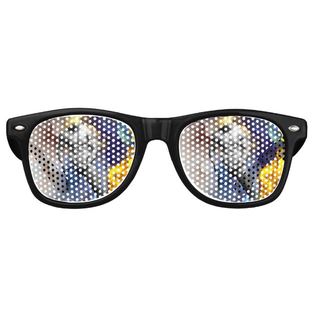 SlipperyJoe's muskulöse Mann-Physik-Dampf-Shirtle Partybrille (Vorderseite)