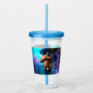 SlipperyJoe's muskulöse Männerunterwäsche Beule ko Acryltrinkbecher