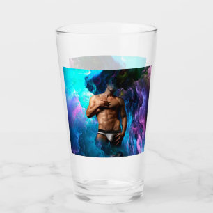 SlipperyJoe's muskulöse Männerunterwäsche Beule ko Glas