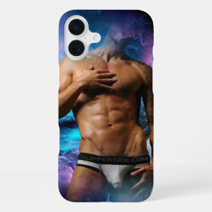 SlipperyJoe's muskulöse Männerunterwäsche Beule ko iPhone 16 Plus Hülle