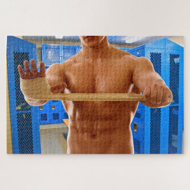 SlipperyJoe's muskulöse, shirriless 6-Pack-Gymnast (Horizontal)