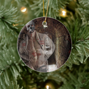 SlipperyJoe's muskulöser Geisterstein dümmlich bel Keramik Ornament