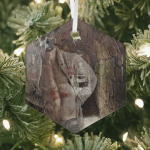 SlipperyJoe's muskulöser Geisterstein dümmlich bel Ornament Aus Glas