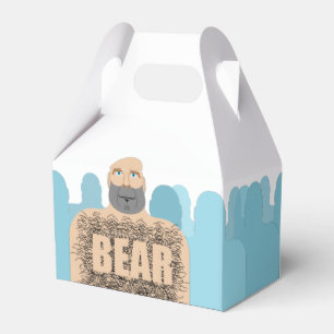SlipperyJoe's muskulöser kahler Bärenmann stilisie Geschenkschachtel