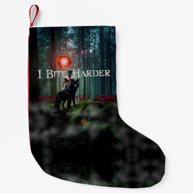 SlipperyJoe's mystische Halloween-Atmosphäre Kleiner Weihnachtsstrumpf (Vorderseite)