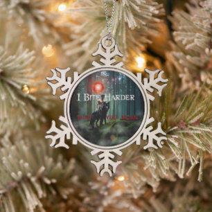 SlipperyJoe's mystische Halloween-Atmosphäre Schneeflocken Zinn-Ornament
